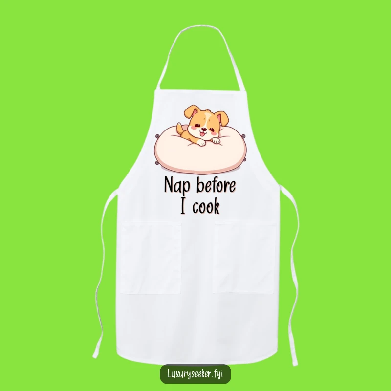 Funny Dog Pillow Apron: Cheerful Chef Gift for Kitchen Comfort!