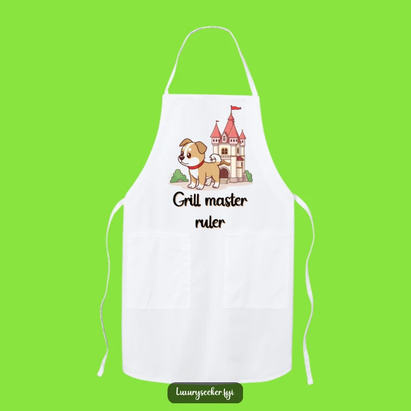 Funny Dog Castle Apron - Loyal Kitchenwear for Canine Chefs Gift
