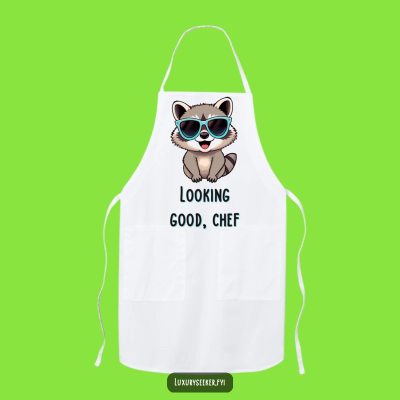 Funny Raccoon Sunglasses Apron: Cook Up a Storm with This Hilarious Gift