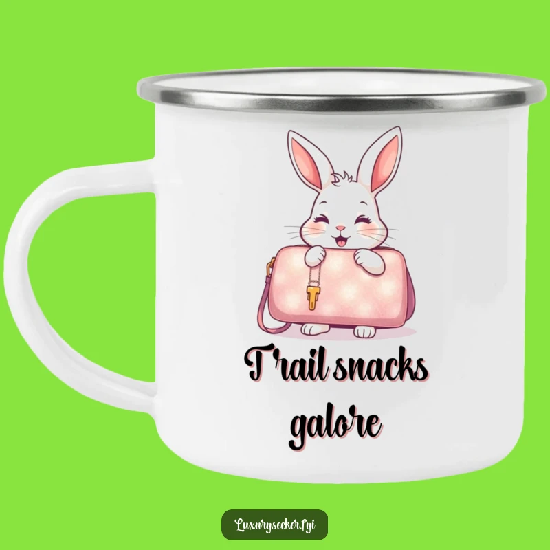 Funny Camp Rabbit Handbag Mug - Shopping Adventure, Outdoor Funny Gift