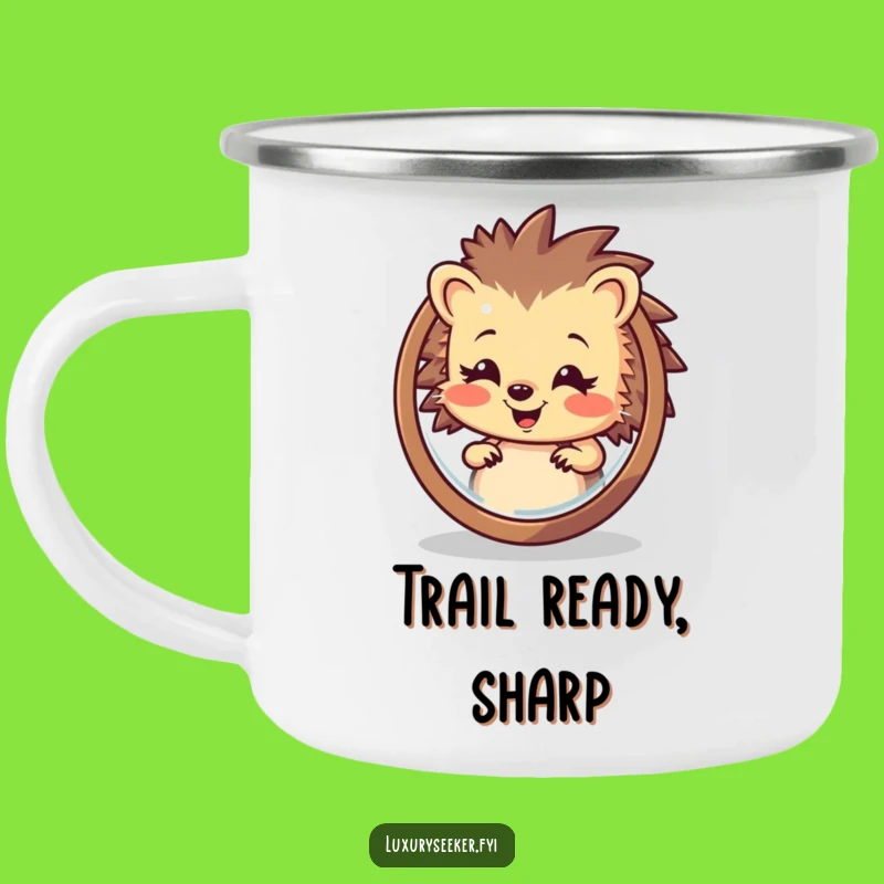 Funny Hedgehog Camping Mug: Durable & Hilarious Adventure Companion