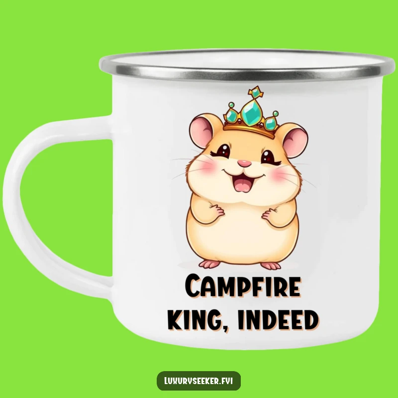 Funny Regal Hamster Camping Mug - Royal Giggles Outdoors