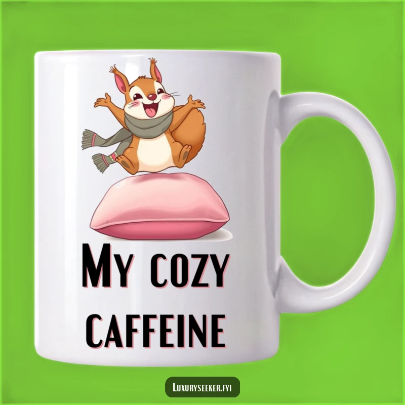 Funny Squirrel Scarf Mug: Hilarious Designer Nut Lover's Gift Idea