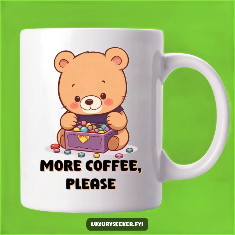 Funny Bear Jewelry Mug: A Whimsical Gift for the Treasure Hunter in You