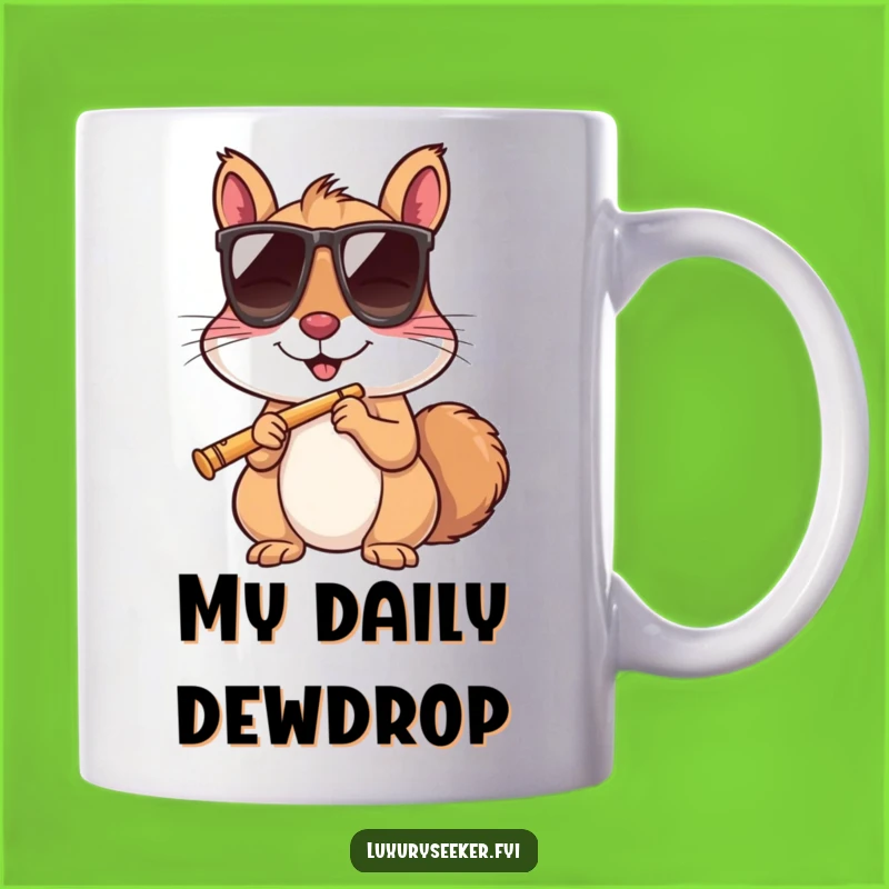 Funny Squirrel Sunglasses Flute Mug: The Perfect Gift for a Relaxed Vibe