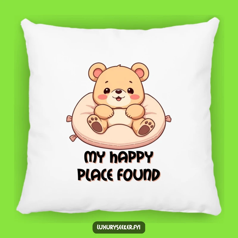 Funny Bear Pillow: Plush Comfort and Humor for Your Sofa, Perfect Cozy Funny Gift