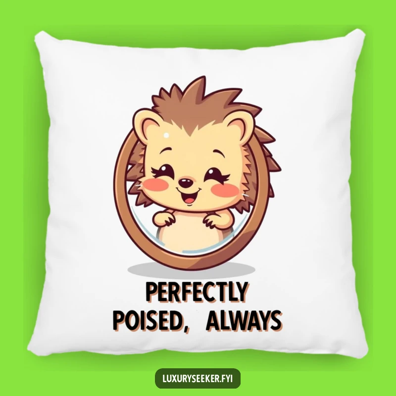 Funny Hedgehog Pillow: Soft & Hilarious Cushion for Cozy Self-Love