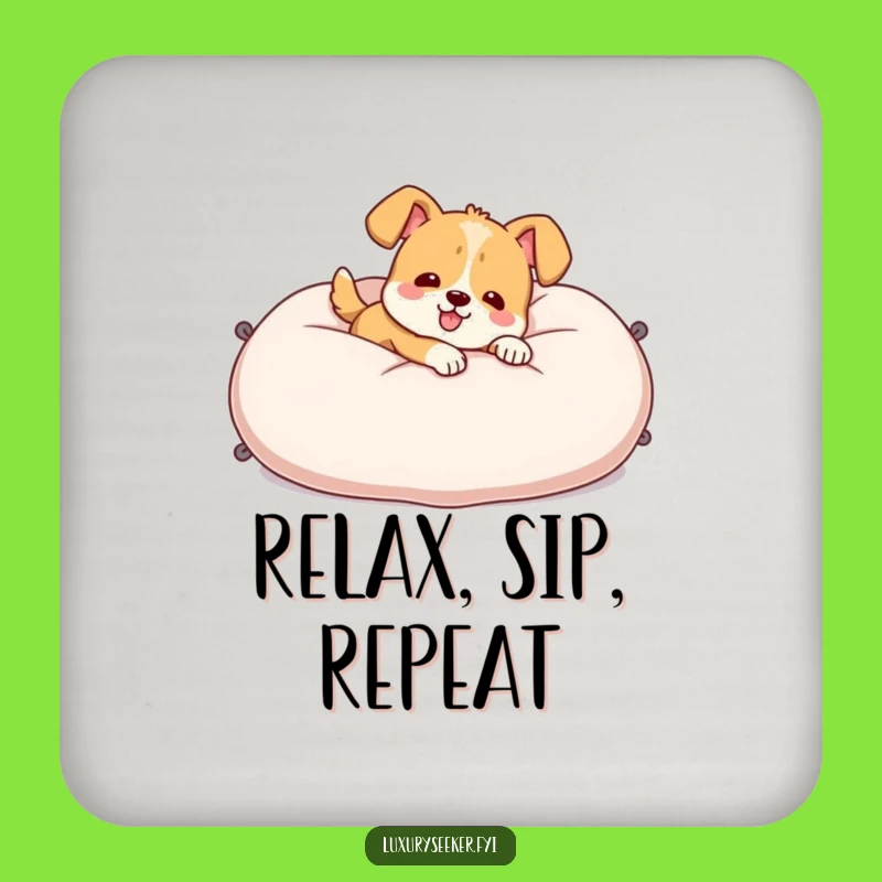 Funny Dog Pillow Coaster: Cheerful Protection for Your Surfaces!