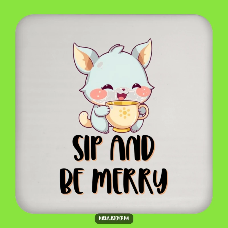 Funny Tea Creature Coaster Set: Protect Surfaces with Elegant, Hilarious Style