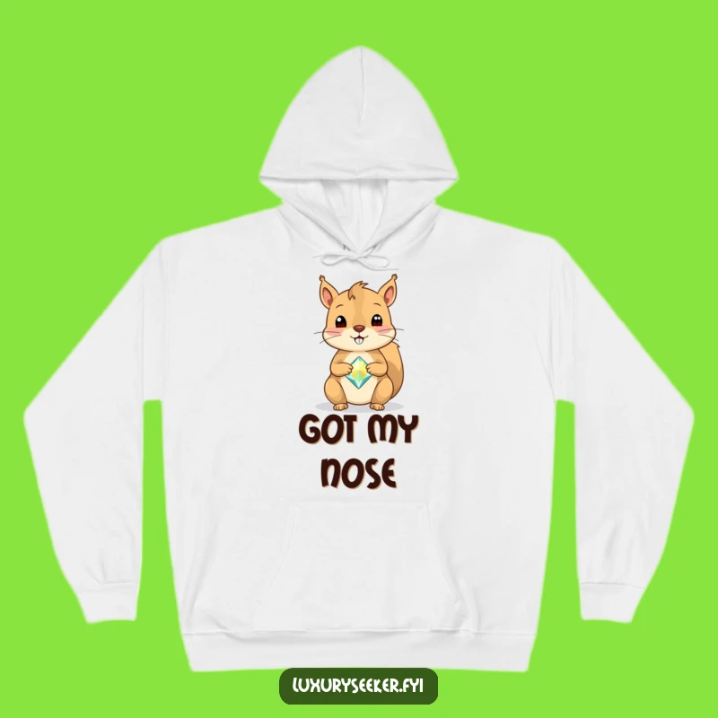 Funny Squirrel Gemstone Hoodie: Cozy Up with This Adorable Nature Gift