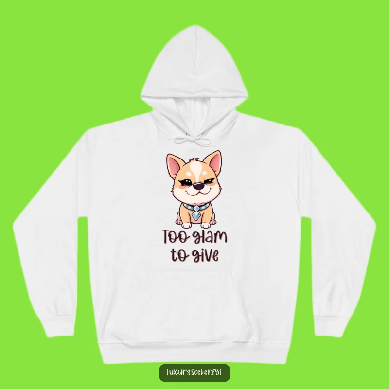 Funny Winking Dog Hoodie: Cozy Diamond Collar Sweatshirt, Perfect Funny Gift