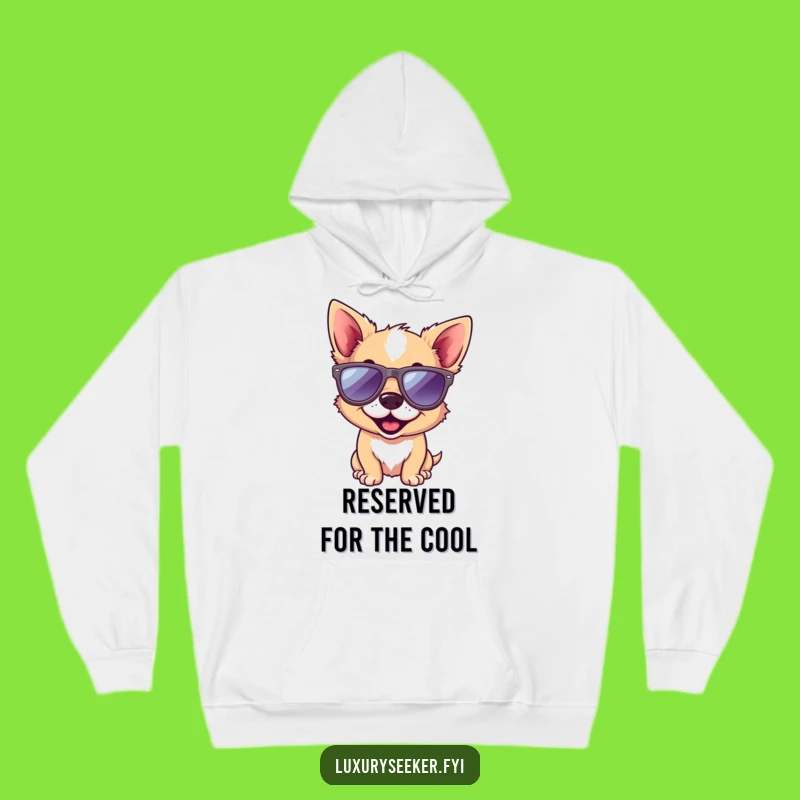 Funny Dog Hoodie: Cozy Comfort with a Playful Pup in Designer Sunglasses, Perfect Gift