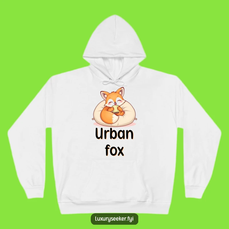 Funny Cozy Fox Lounge Hoodie: Plush Comfort for Ultimate Relaxation & Warmth