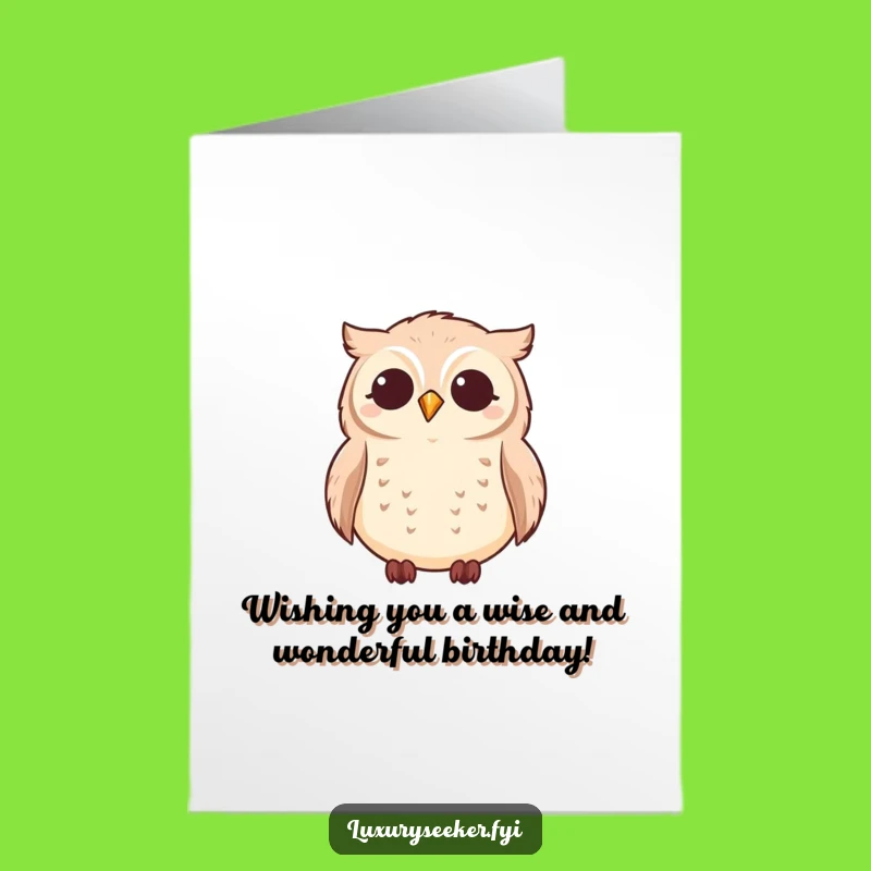 Free Printable Owl Birthday Card: Starry Wishes & Funny Downloadable Gift