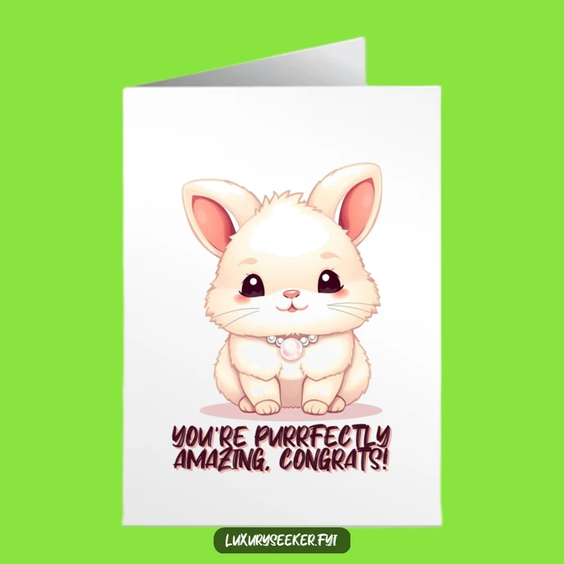 Free Printable Bunny Congrats Card: Chic, Cute, and Funny Downloadable Greeting