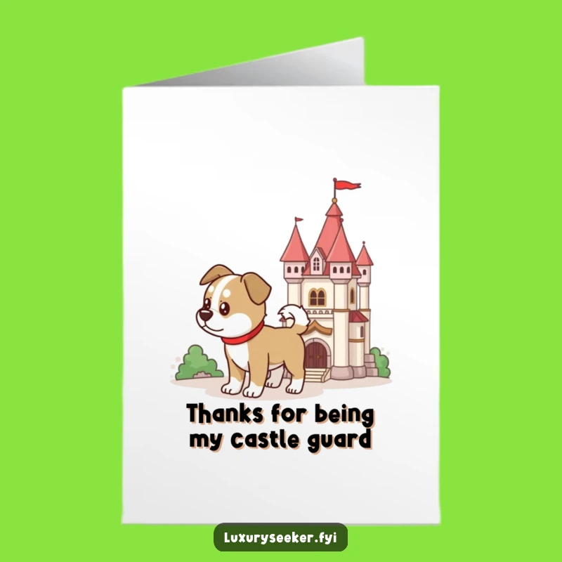 Free Printable Dog Thank You Card: Loyal Service, Funny Downloadable