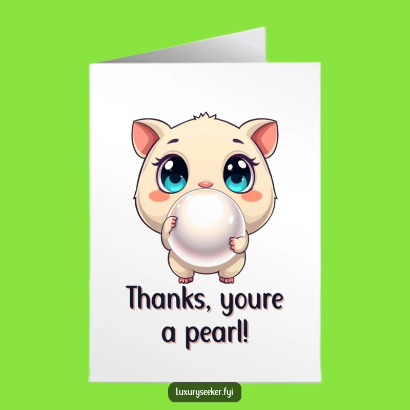 Free Printable Thank You Card: Precious Find Creature, Humorous Downloadable Appreciation Greeting