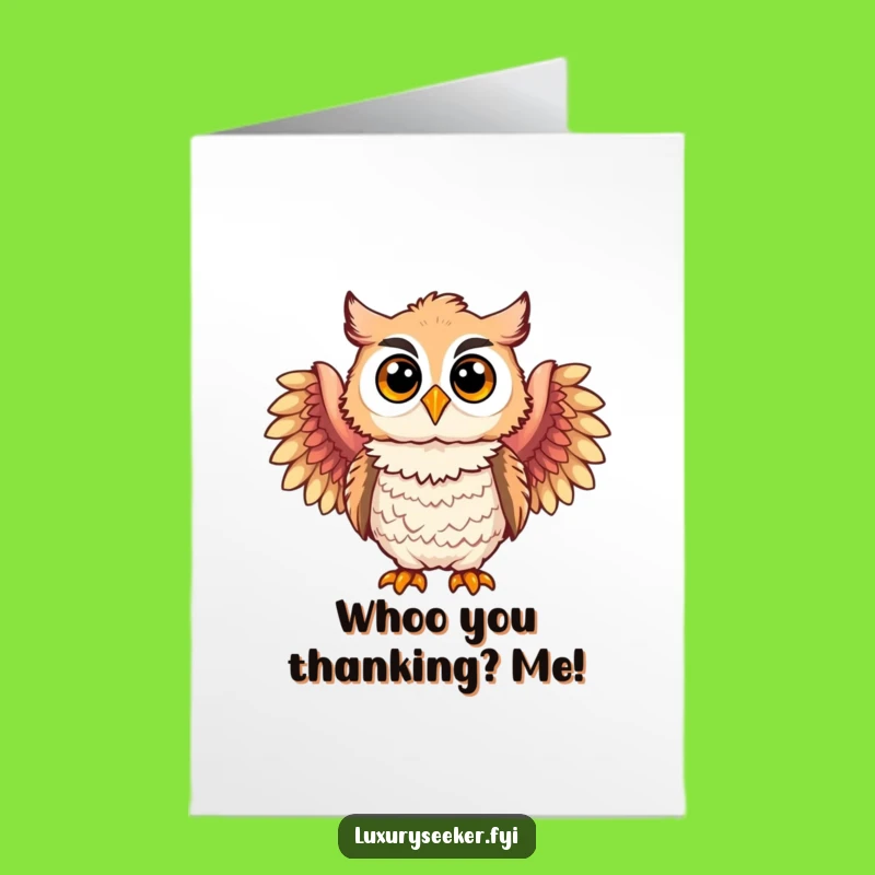 Free Printable Thank You Card: Joyful Owl, Feathered Boa, Funny Downloadable Gift