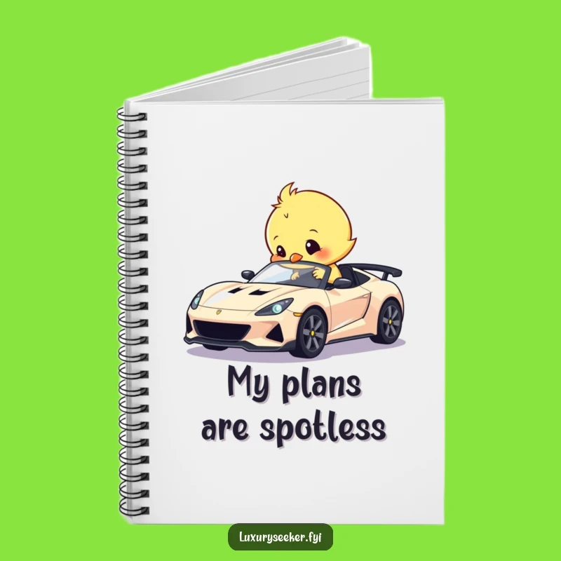Funny Chick Polishing Sports Car Notebook: Jot Down Ideas with Automotive Flair