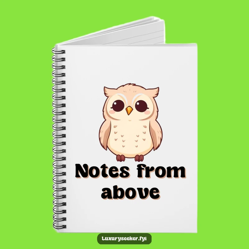 Funny Owl Star Gazing Notebook - Journal for Wise Thoughts Gift