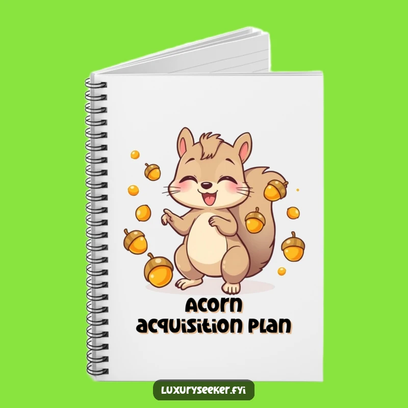 Funny Squirrel Acorn Notebook: Playful Journal for Energetic Ideas!