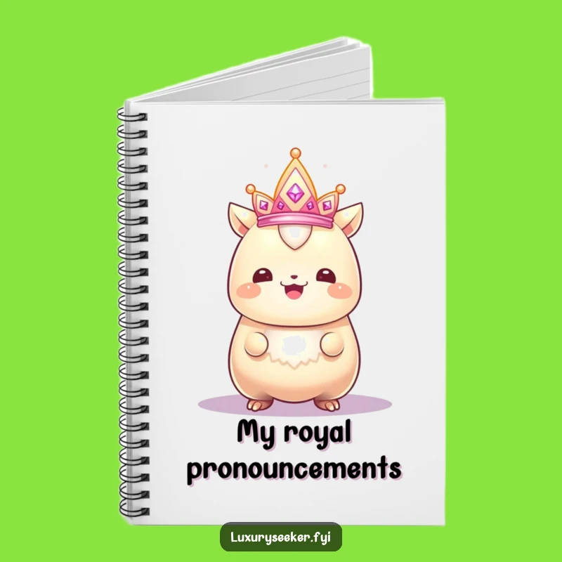 Funny Proud Creature Notebook: Journal with Crown & Smile, Perfect Humorous Diary