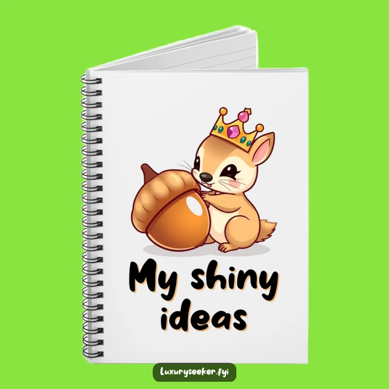 Funny Royal Squirrel Notebook: Majestic Journal for Vain Ideas and Notes