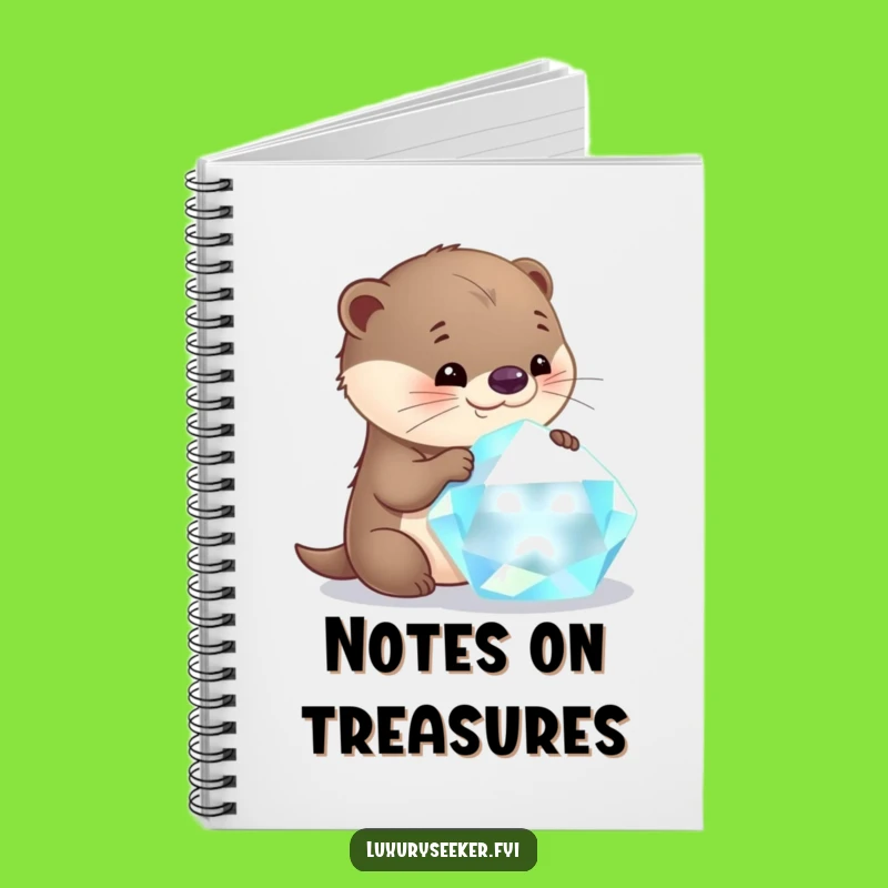 Funny Otter Gem Notebook: Curious Notes Funny Gift for Ideas