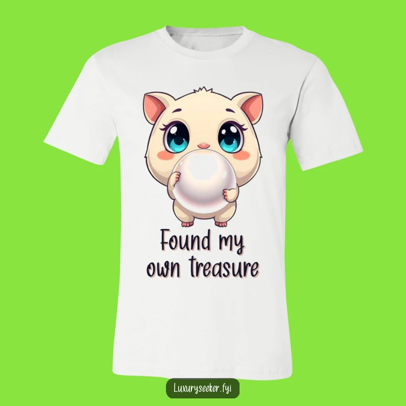 Funny Pearl Seeker T-Shirt: Curious Creature's Find, Great Funny Gift