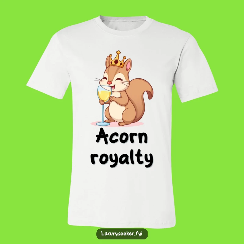 Funny Royal Squirrel T-Shirt: Hilarious Celebration and Fancy Animal Tee