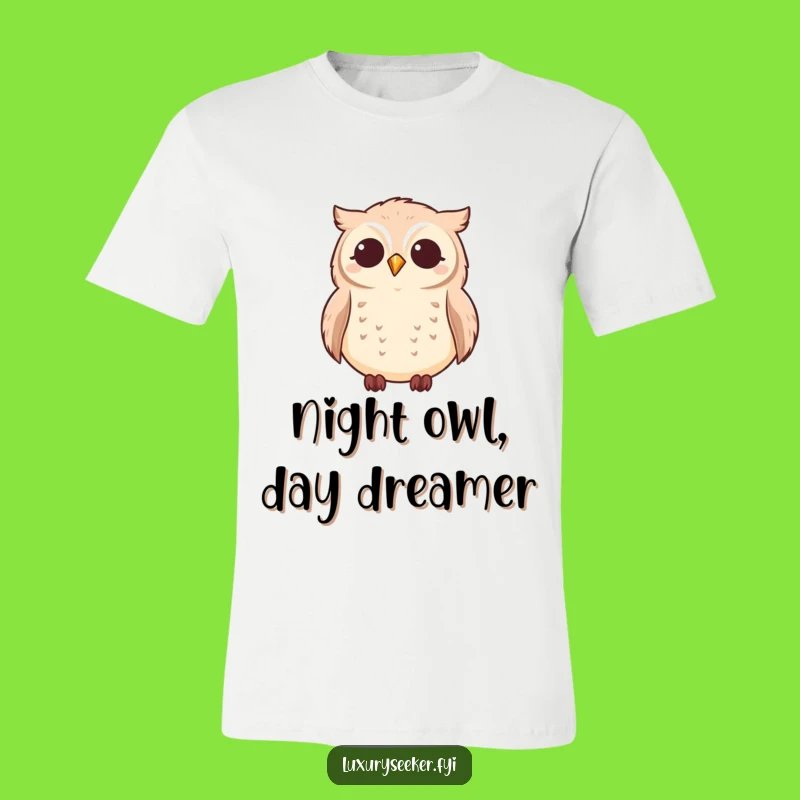 Funny Owl Star Gazing T-Shirt - Celestial Wonder Apparel Gift