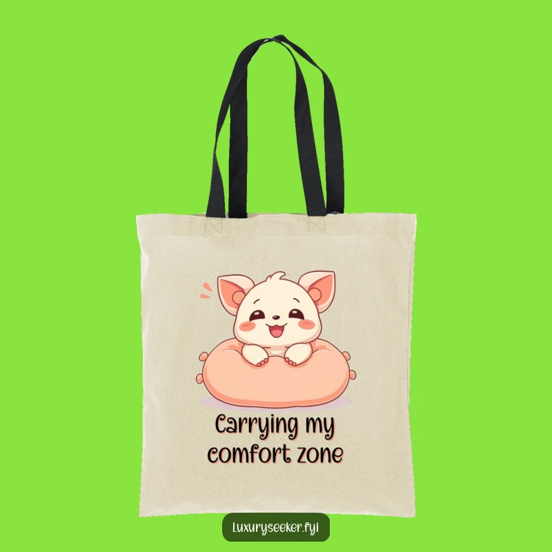 Funny Creature Tote Bag: Carry Your Essentials with Hilarious Happy Sigh Style