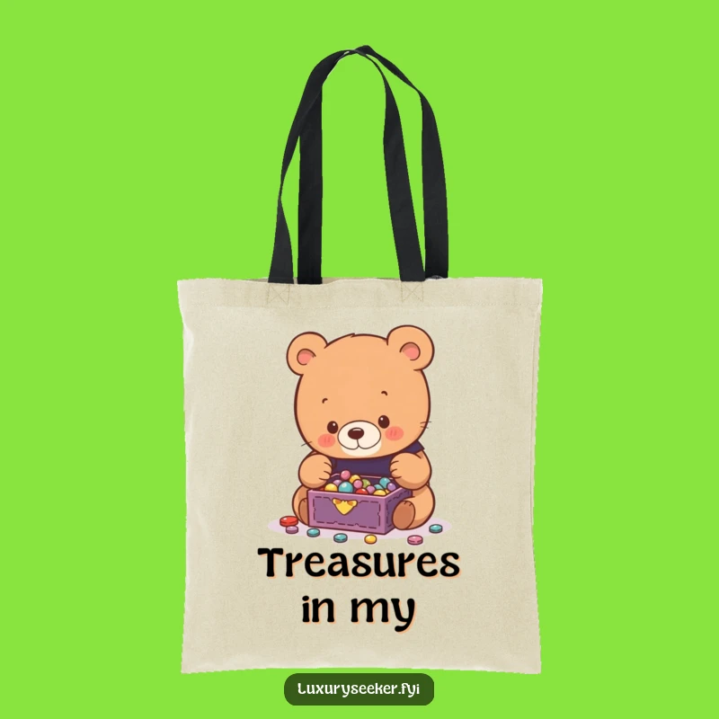 Funny Bear Jewelry Tote Bag: Carry Your Finds with This Charming Gift
